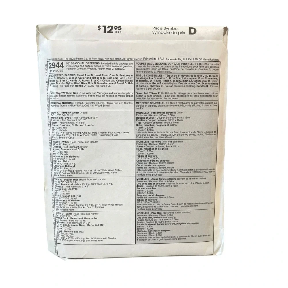 McCall's Crafts 2944 50